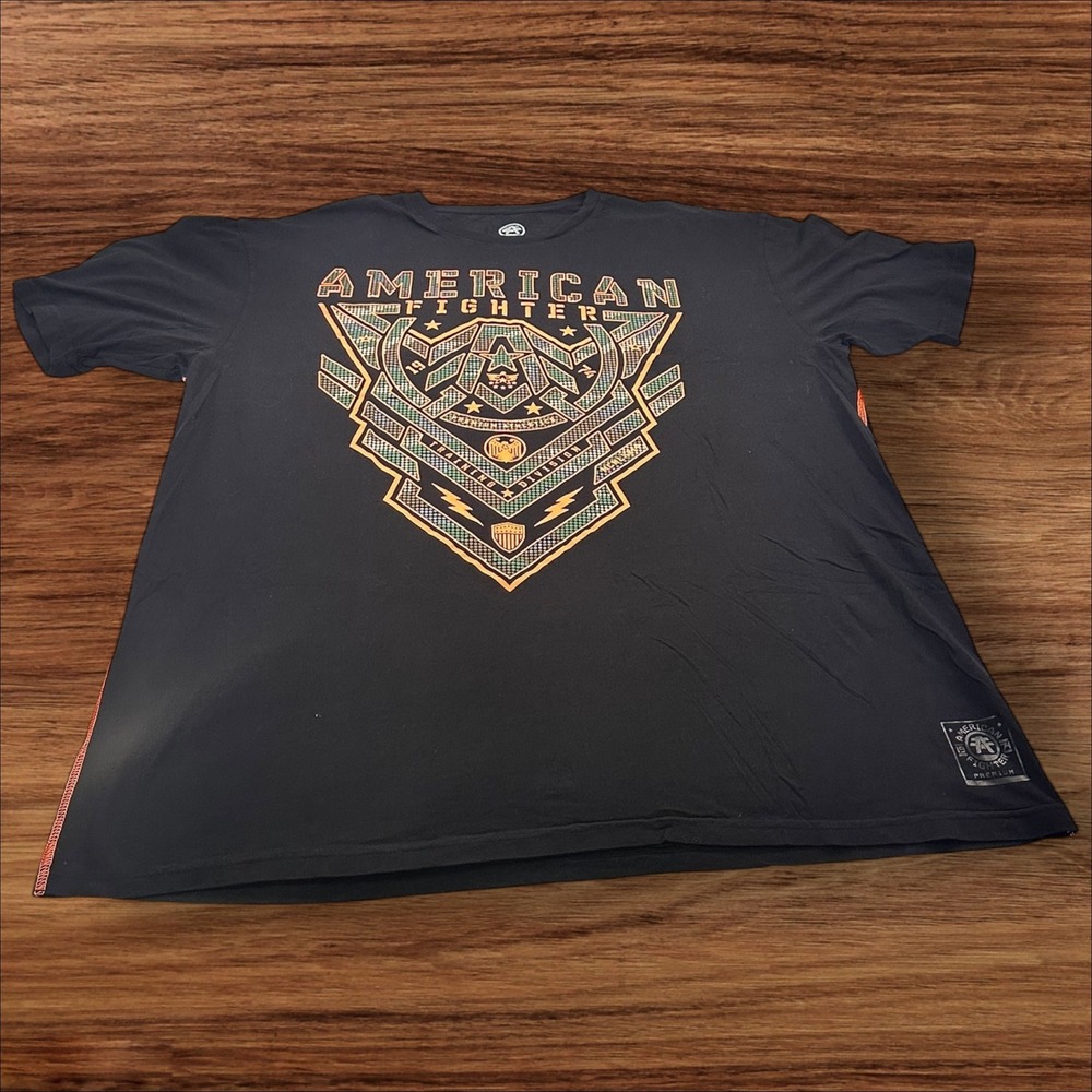 American Fighter‎ Graphic T-Shirt Training Division MMA Black XXL